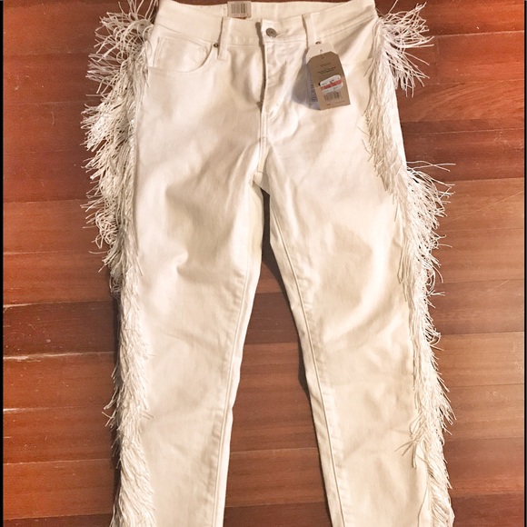 Levi's fringe white jeans - Picture 4 of 5